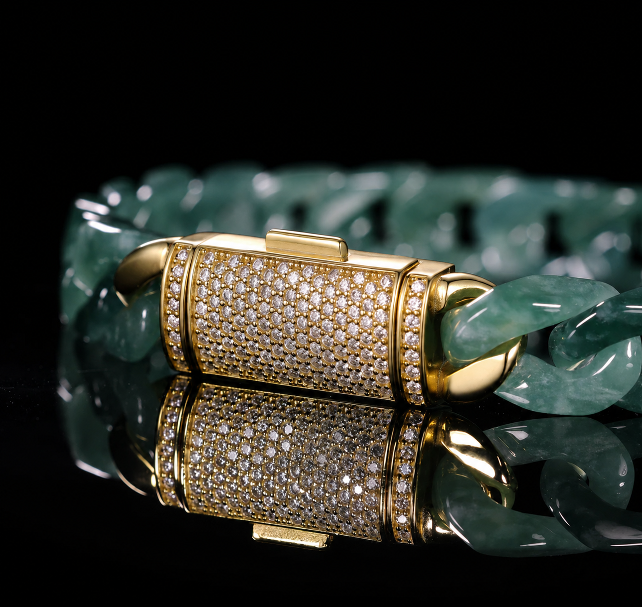 Cuban Link Jade Bracelets